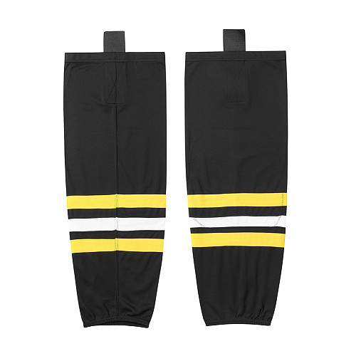 HS100-XW014 Black Blank  hockey  Team socks(Pair)