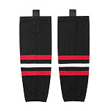 HS100-XW019 Black Blank  hockey  Team socks(Pair)