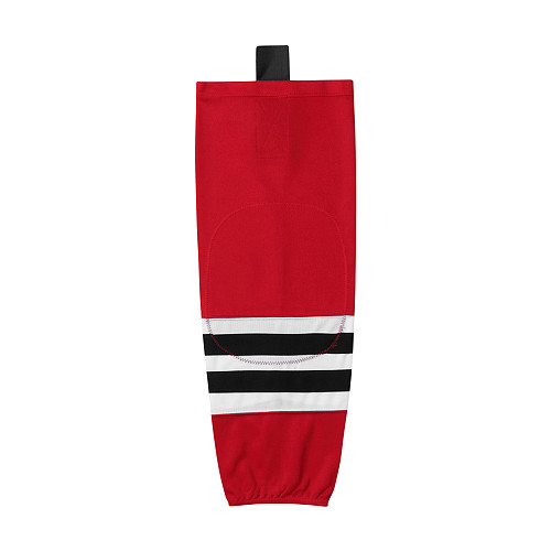 HS100-XW003 Red Blank  hockey  Team socks(Pair)