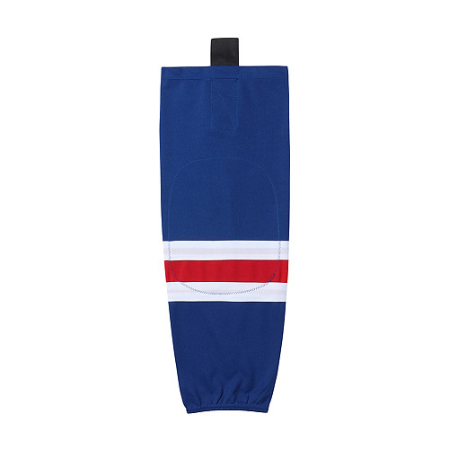 HS100-XW021 Blue Blank  hockey  Team socks(Pair)