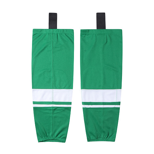 HS400-XW072Green Blank  hockey  Team socks(Pair)