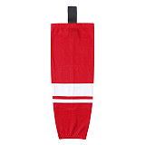 HS400-XW067 Red Blank  hockey  Team socks(Pair)