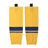 HS400-XW073Yellow Blank  hockey  Team socks(Pair)