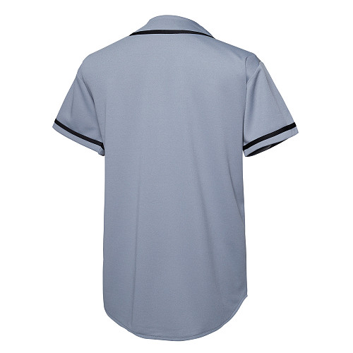 Buy Aumudle Mens Baseball Jersey Blank Plain Button Down Shirts
