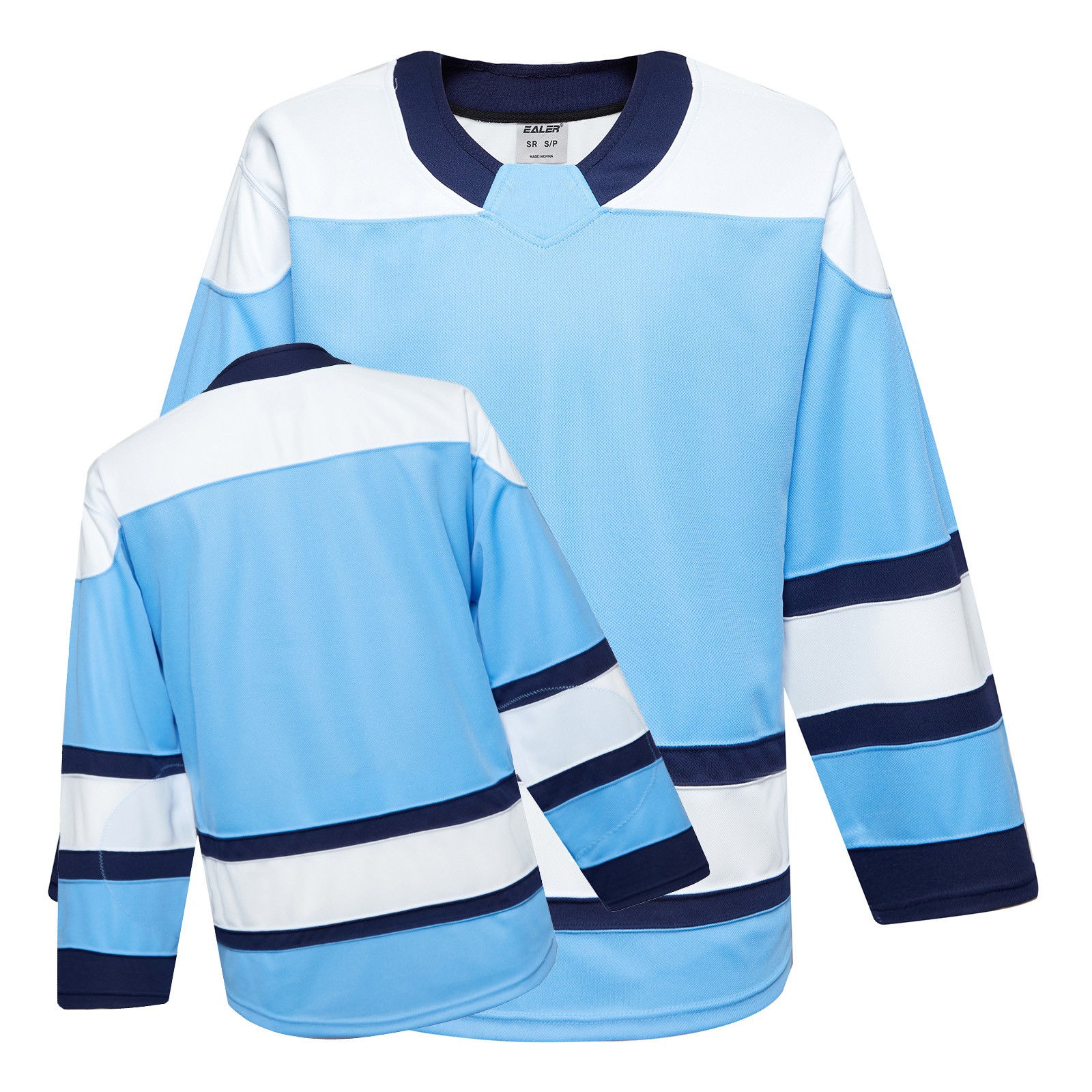 H900-EF092 Blue Blank hockey Practice Jerseys