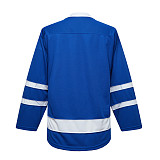 H900-EF066 Blue Blank  hockey  Practice Jerseys