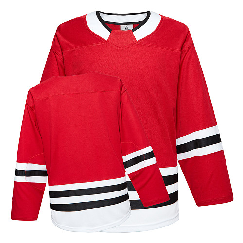 H900-EF022 Red Blank  hockey  Practice Jerseys