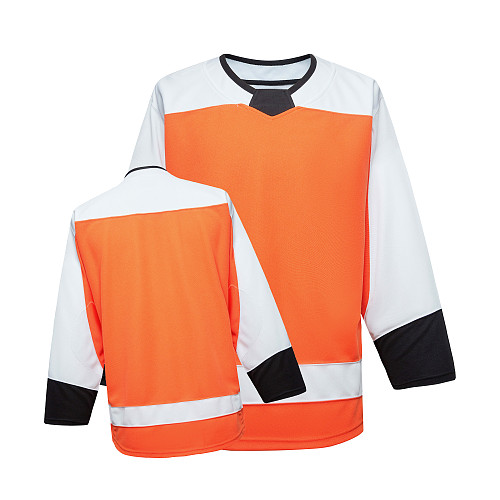 H900-EF094 Orange Blank  hockey  Practice Jerseys