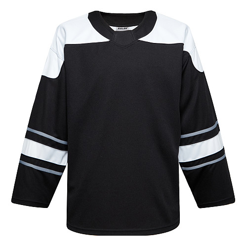 H900-EF062 Black Blank  hockey  Practice Jerseys