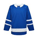 H900-EF066 Blue Blank  hockey  Practice Jerseys