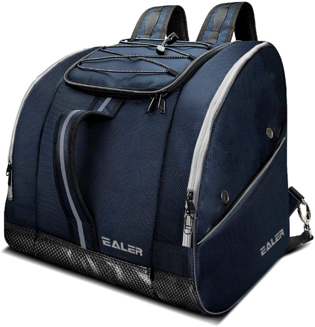 EALER SBS400 Series Ski and Snowboard Boots Bag/Travel Backpack, Holds Helmets, Boots, Gloves, Jackets, and Accessories for Men, Women and Youth-Black