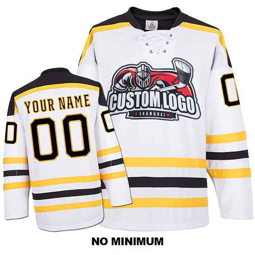 EC-E057 Custom Your Hockey Jerseys (Any Logo Any Number Any Name) White