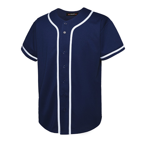 Men's Classic Design Legend #8 & #24 Baseball Jersey, Retro Baseball Shirt, Slightly Stretch Breathable Embroidery Button Up Sports Uniform for