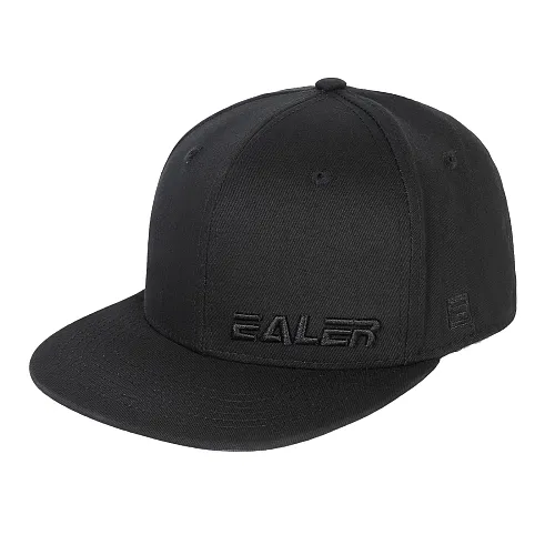 EALER Classic Twill Flat Brim Snapback Hat Trendy Fitted Adjustable Visor Baseball Cap