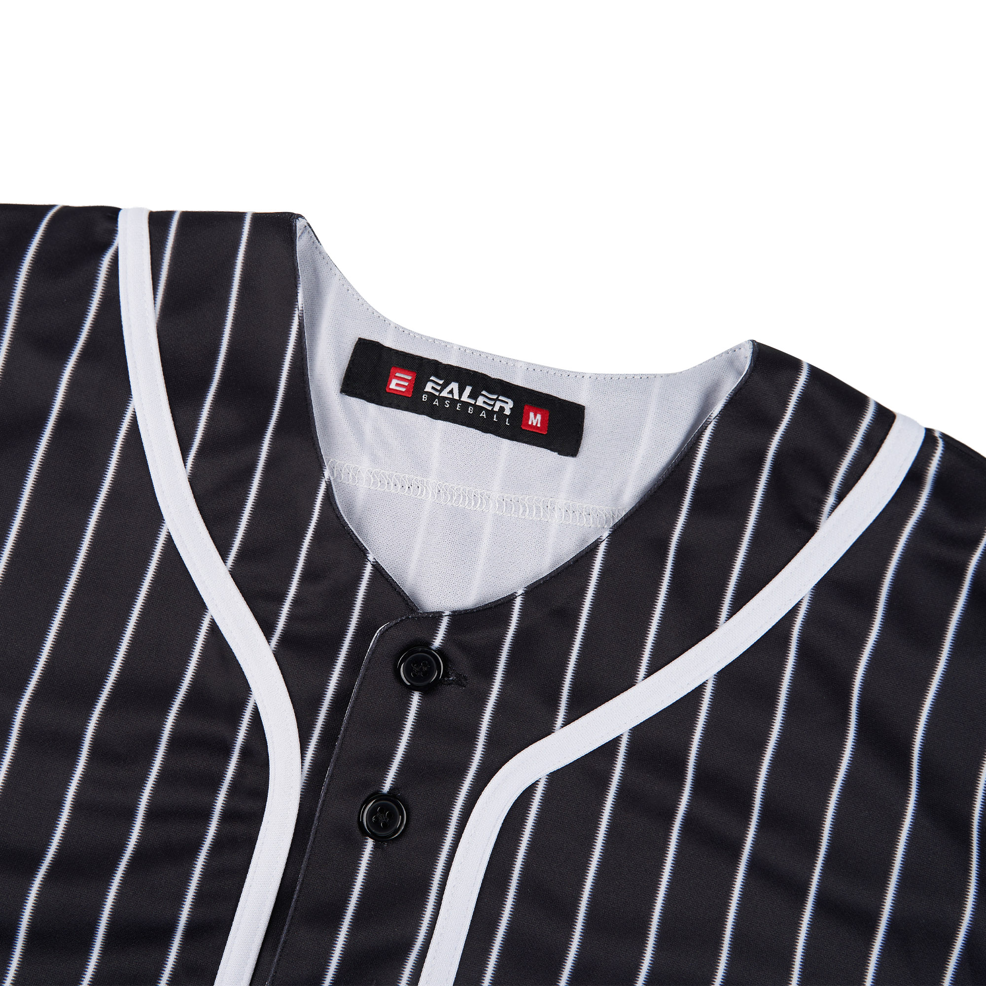 EALER BJ80 Series Mens Baseball Jersey Button Down Shirts Short