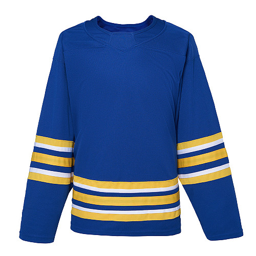 H900-E004 Blue Blank hockey Practice Jerseys