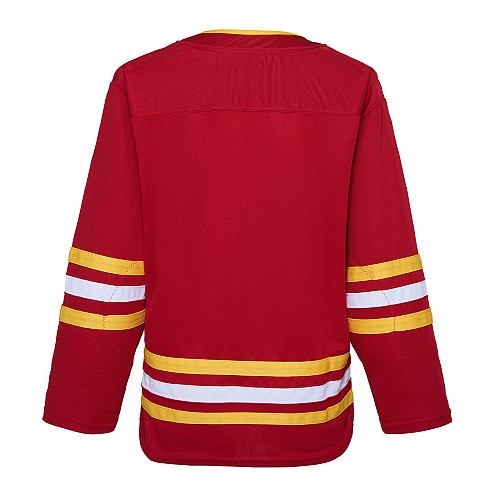 Source 100% Polyester Embroidery Orange Oilers blank Ice Hockey Jersey with  high quality on m.