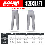 EALER Relaxed Youth Baseball Pant Boys'Baseball Pants White
