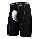 EALER BCP Compression Hockey Pants with Athletic Cup & Sock Tabs, Hockey Jock for Men & Boys - Adult and Youth