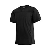 FJ80 Blank Football Jersey Mesh Athletic Football Shirt Practice Sports Uniform-Black