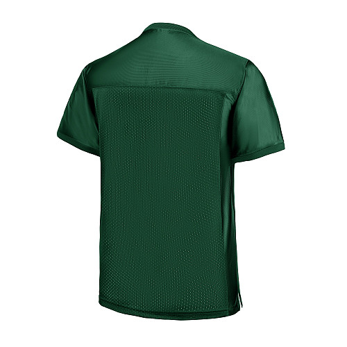 FJ80 Blank Football Jersey Mesh Athletic Football Shirt Practice Sports Uniform-Green