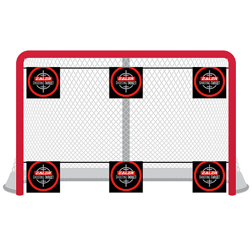 EALER Hockey Shooting Targets Shooting Training Aid Six Targets per Set Easy to Hang and Quite Teens, Adult Players, 6 Hockey Targets & 2 Strap