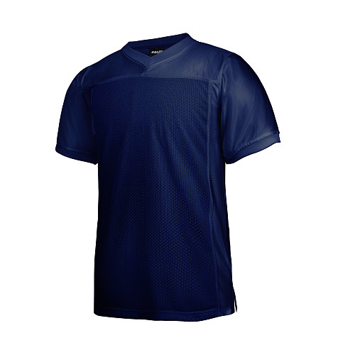 FJ80 Blank Football Jersey Mesh Athletic Football Shirt Practice Sports Uniform-Navy