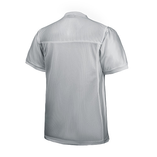 FJ80 Blank Football Jersey Mesh Athletic Football Shirt Practice Sports Uniform-Gray