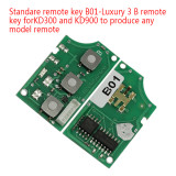 Standare remote key B01-Luxury 3 button remote key  For KD300,KD900,URG200,mini KD and KD-X2 generate new keys ,For produce any model  remote