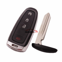 For Ford 3+1 button remote key blank ford focus and prox