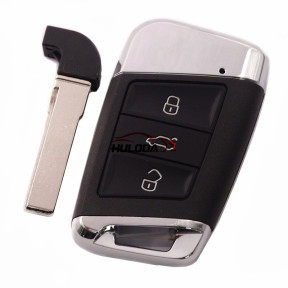 For VW 3 button modified remote key blank with HU66 blade