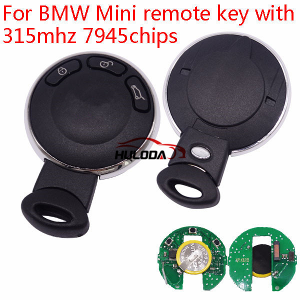 For BMW Mini remote key with 315mhz ID46 Chip (PCF7945)