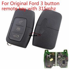 For Ford 3 button original remote key with 315mhz 5L17 01  3M5T-15K601-EA