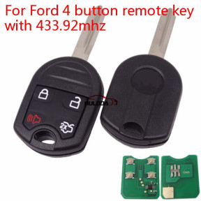 For  Ford 4 button remote key with 434mhz