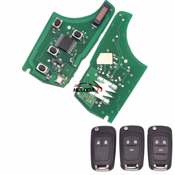 For Chevrolet unkeyless remote key with 433MHZ, with 7941 chip ,2;3;3+1button key, please choose which key shell in your need