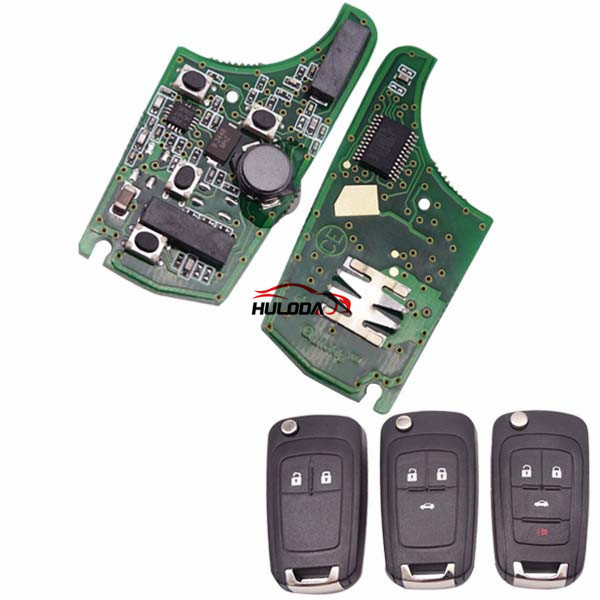 For Chevrolet smart keyless remote key with 433MHZ ,2;3;3+1button key, please choose which key shell in your need