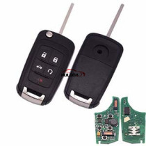 For buick keyless 4+1 button remote key with 434mhz