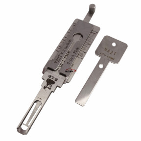 For Renault VAC102  flat key  2 in 1 decoder and lockpick only for ignition lock
