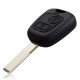 For citroen 2 button remote key blank with hu83 407 blade ( with metal logo )