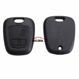 For citroen 2 button remote key blank with hu83 407 blade ( with metal logo )