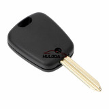 For peugeot remote key blank the blade is separated, it is fixed by screw (metal ) with logo