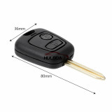 For Citroen remote key shell with SX9 blade WITHOUT LOGO