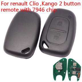 After market for Renault Trafic/Master/Kango  2 button remote key with 433Mhz and  ID46  PCF7946