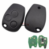 Original For Renault 3 button remote key with 433mhz & 7961(HITAG AES) chip no blade