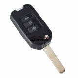 For Honda 3+1 Buttons Modified Flip Remote Key Shell  FIT XRV VEZEL CITY JAZZ CIVIC HRV  Folding Key