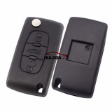 For Peugeot 307 blade 3 button flip remote key blank ( VA2 Blade - Trunk - No battery place )