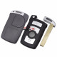 For Bmw 7 series key shell  with emergency blade (battery part can open, is separted