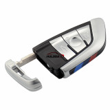 For BMW X5 3 button keyless remote key blank with Key Bade