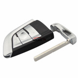 For BMW X5 3 button keyless remote key blank with Key Bade