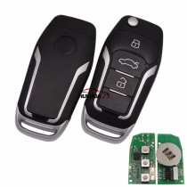 For Ford style 3 button remote key B12-3+1 for KD300,KD900,URG200,mini KD and KD-X2 generate new keys ,For produce any model  remote